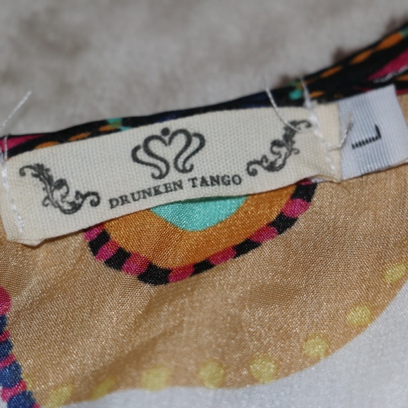 Geometric Floral Summer Dress NWOT - Picture 5 of 8